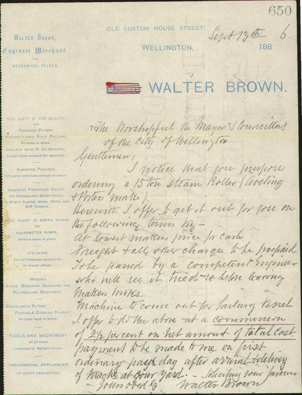 Steam Road Roller - Walter Brown