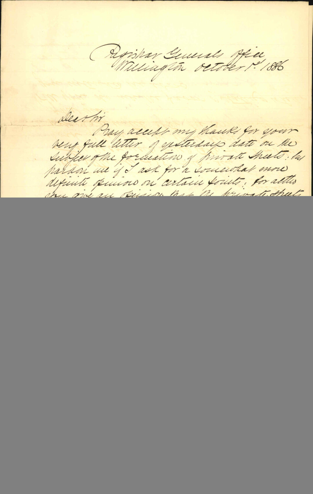 Further regarding private street - W R E Brown
