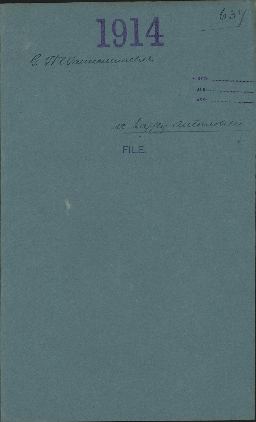 Re Laffly Automobiles - G H Wannenmacher