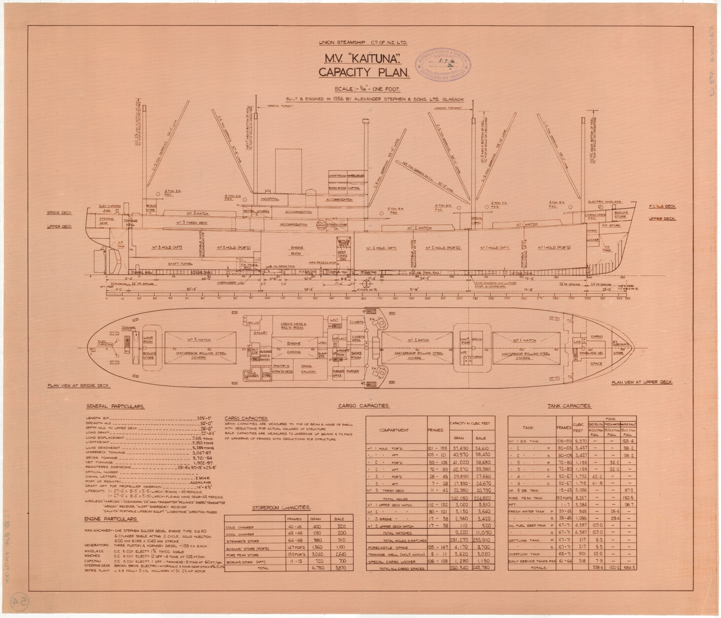 MV Kaituna II, capacity plan