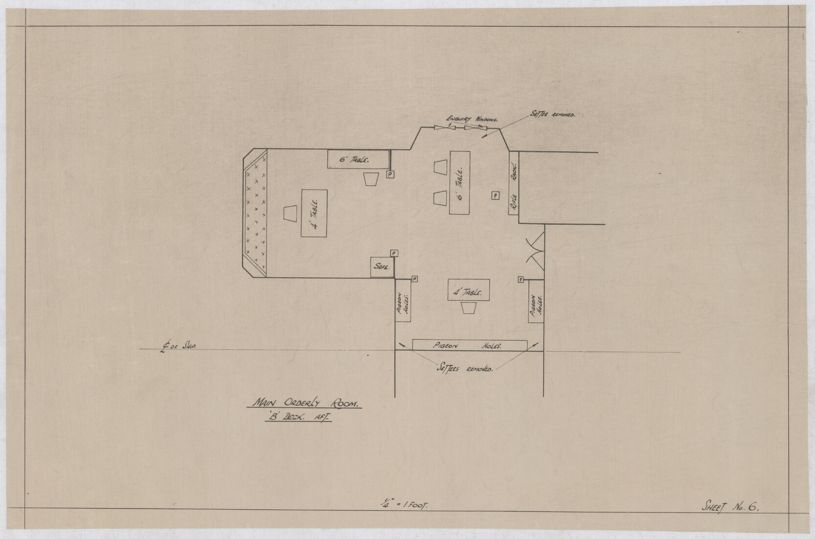 [MV Aorangi], main orderly room