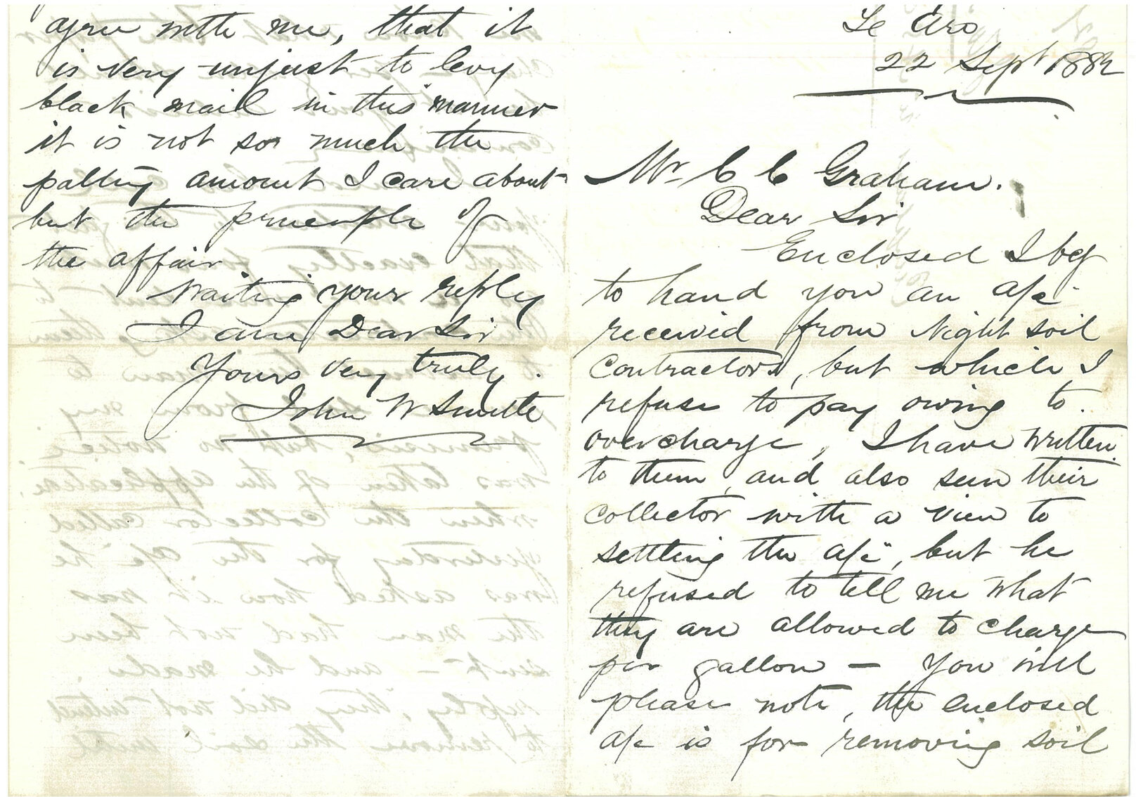 Petition regarding nuisance caused by brick kiln at Mount Cook prison -