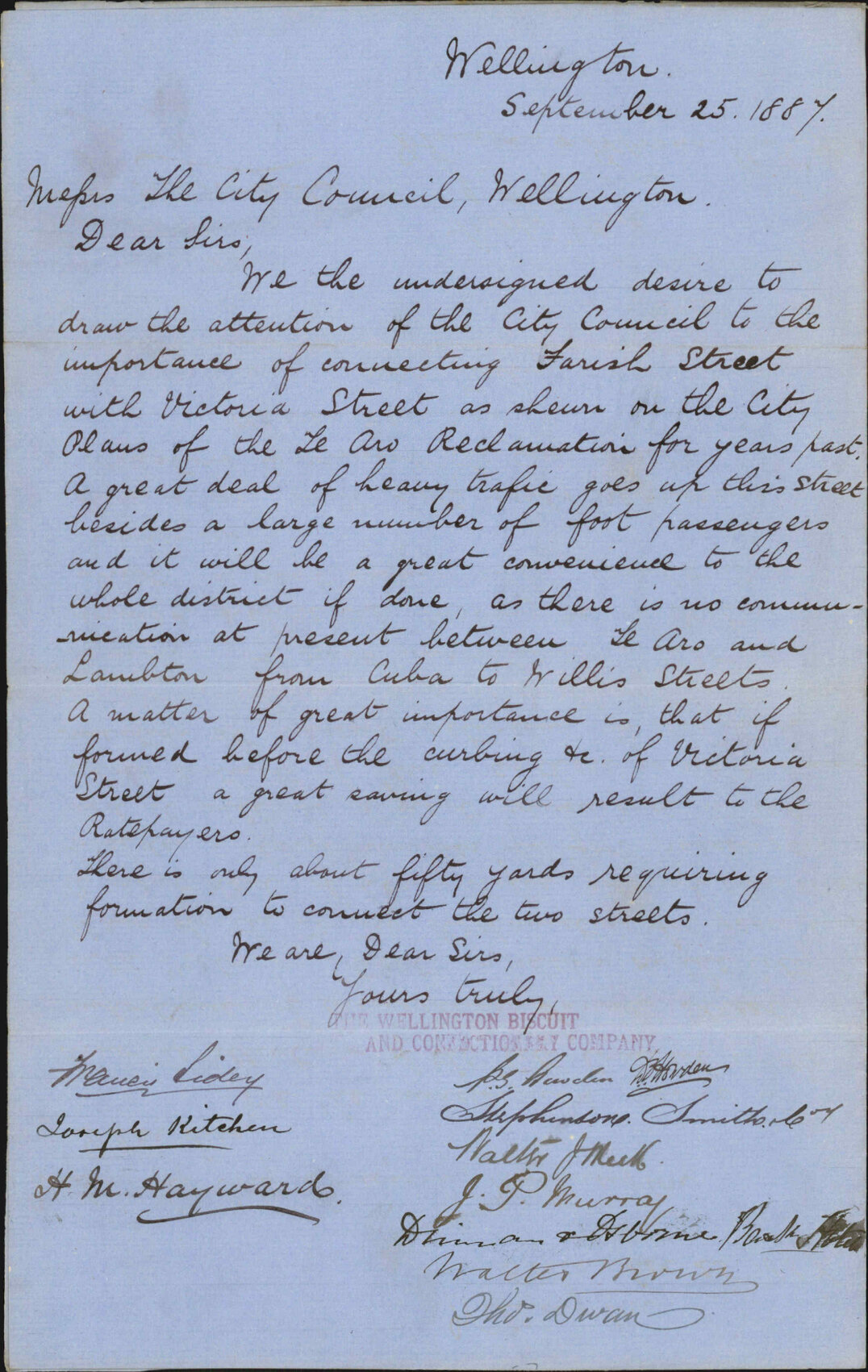 Asking for repairs to Farish Street - H M Haywards and others