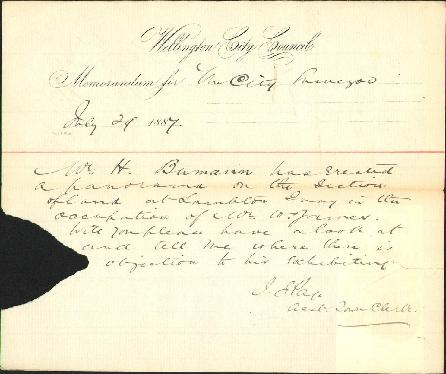 Panorama on Lambton Quay - City Surveyor