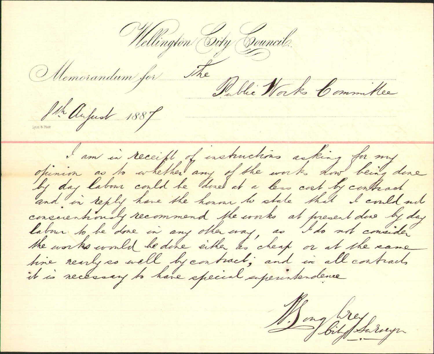 Works by contract - City Surveyor