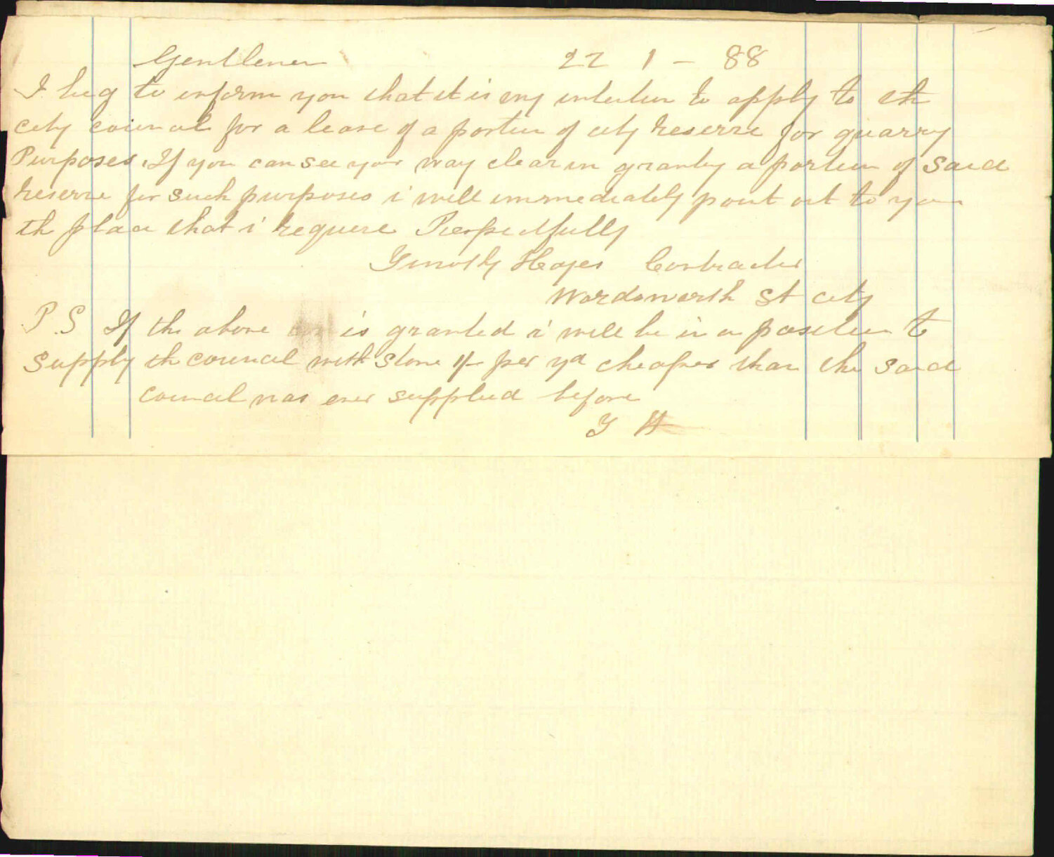 Application regarding quarry - Timothy Hayes