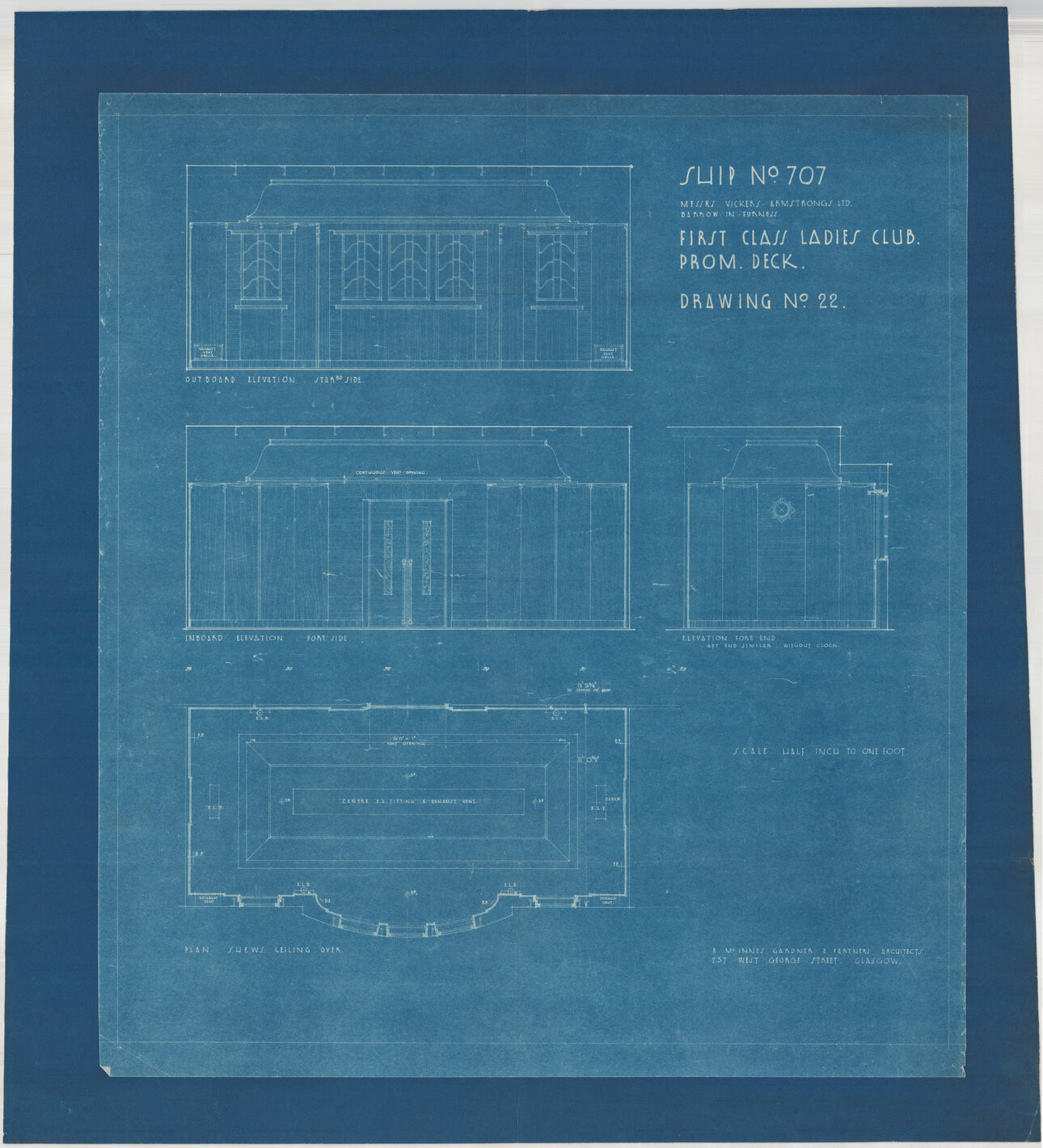[TSS Awatea], first class ladies club, promenade deck