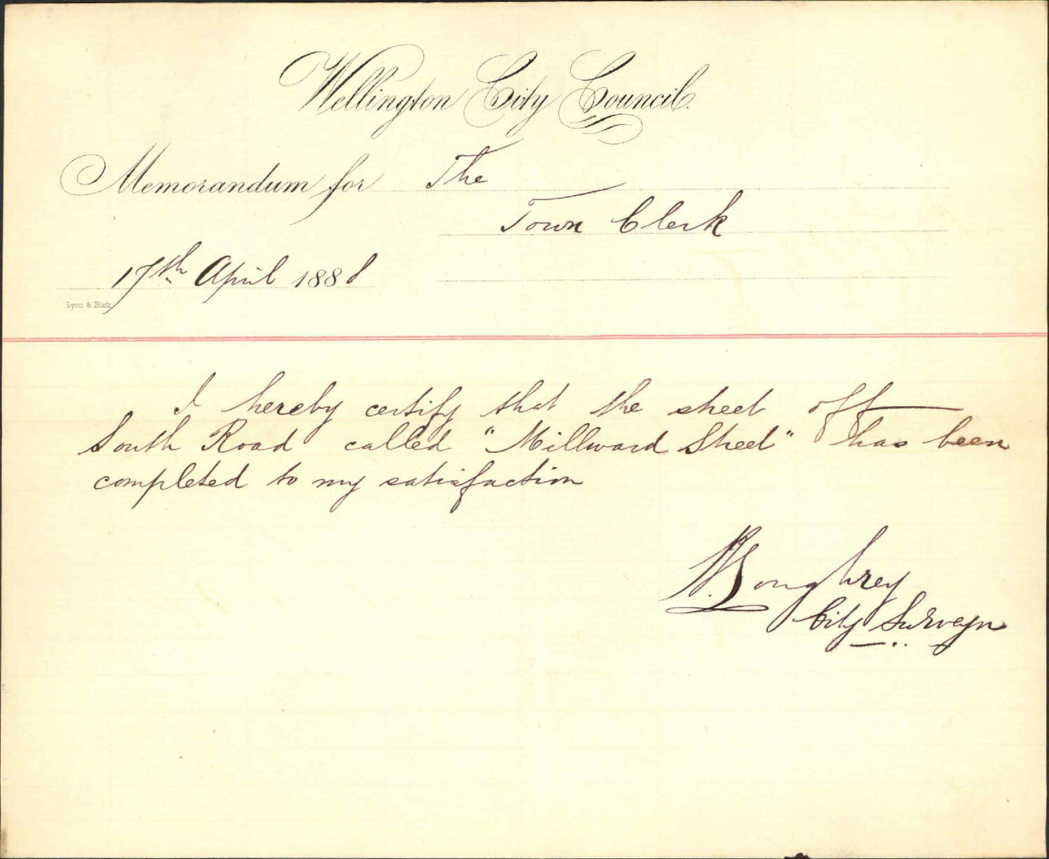 Millward Street - City Surveyor