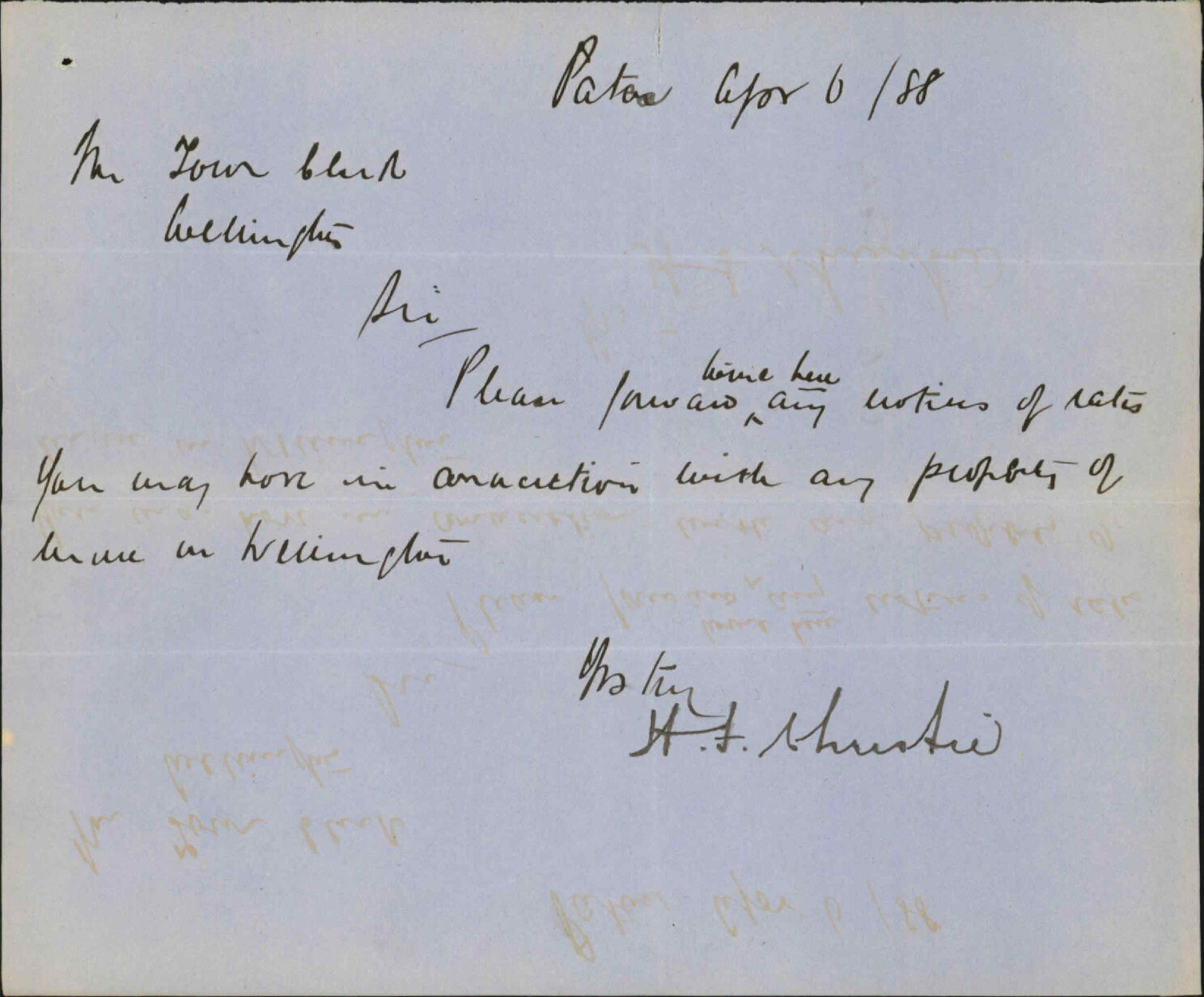 Rate notices - H S Christie
