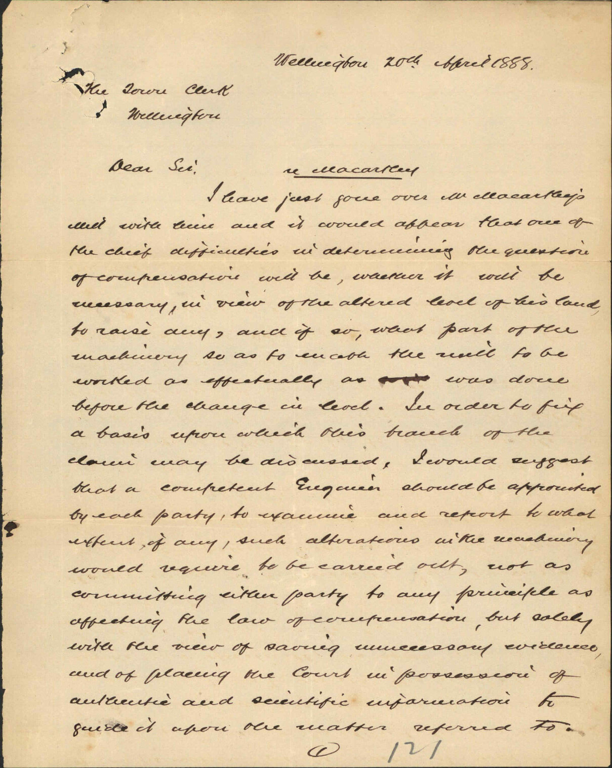 R Macarthy - W J L Travers