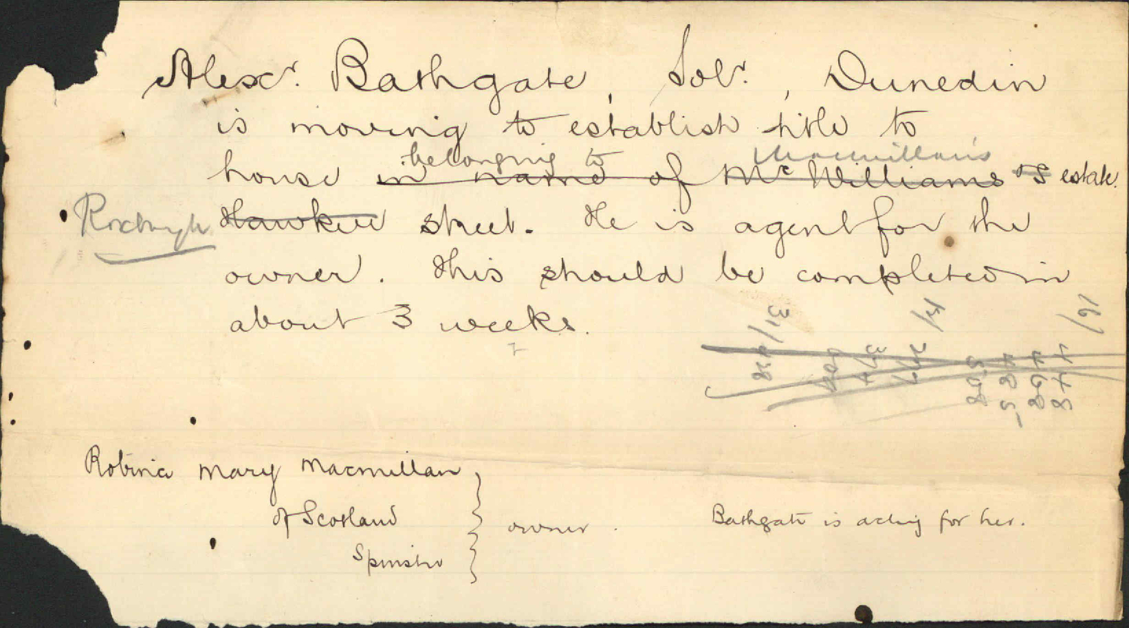Reporting atrocious house in Roxburgh Street - Inspector of Nuisances