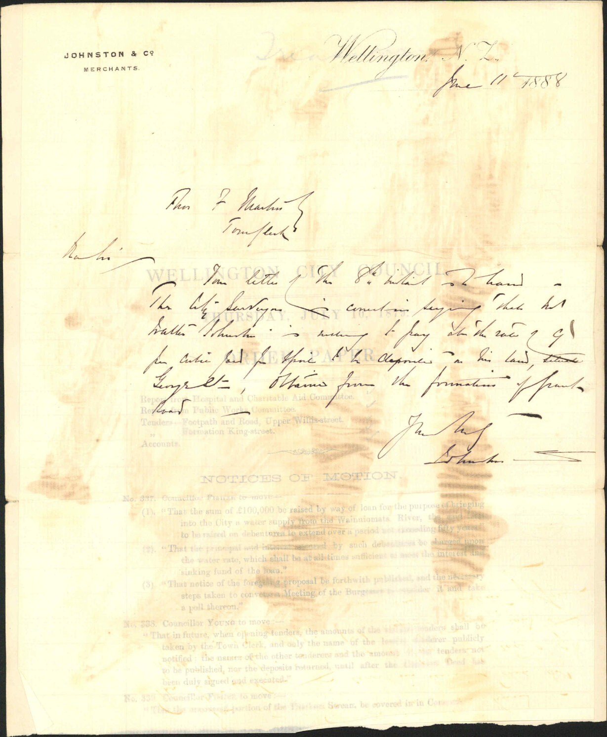 Lowering of Grant Road - Johnston and Co