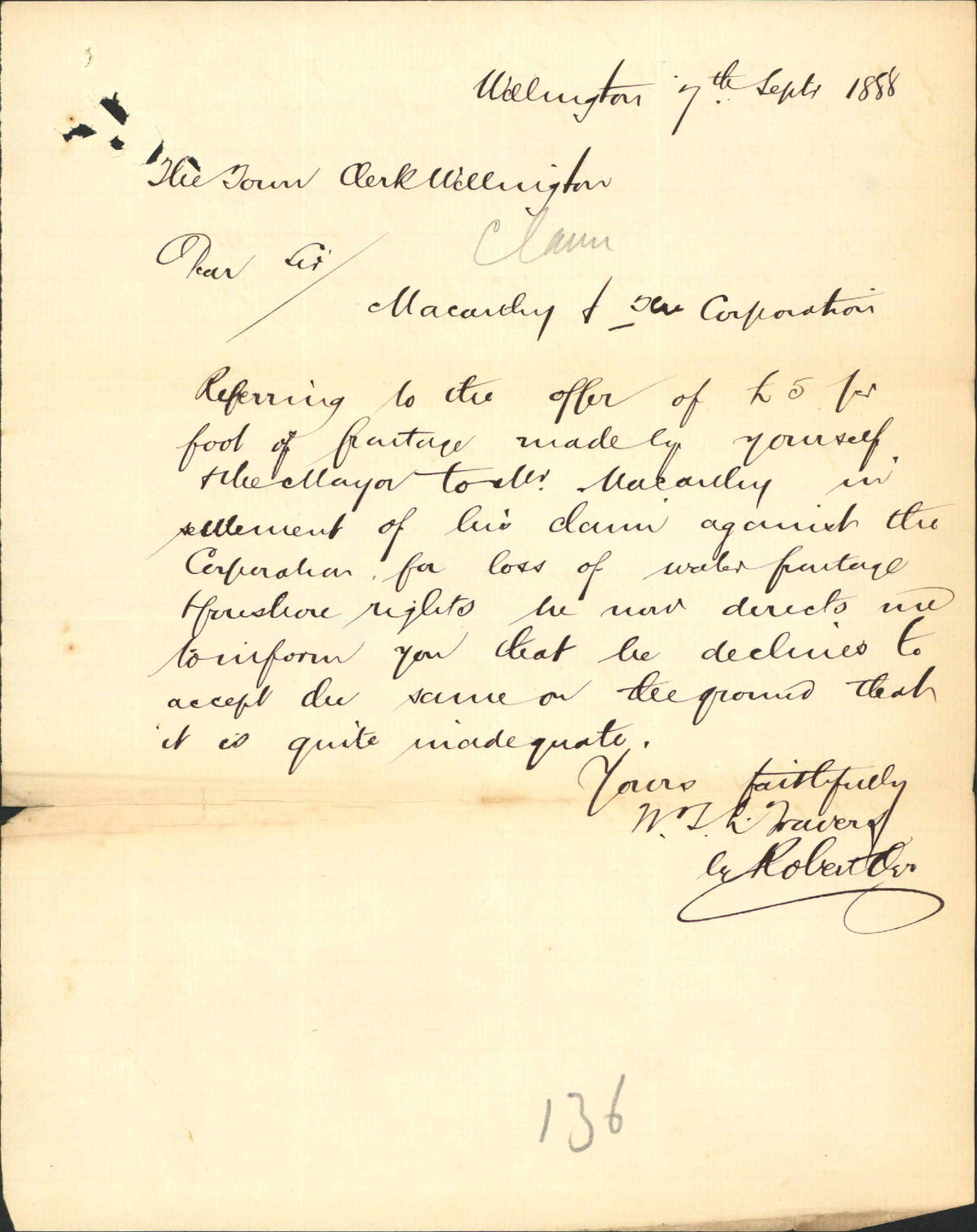 Macarthy versus the Corporation - W T L Travers