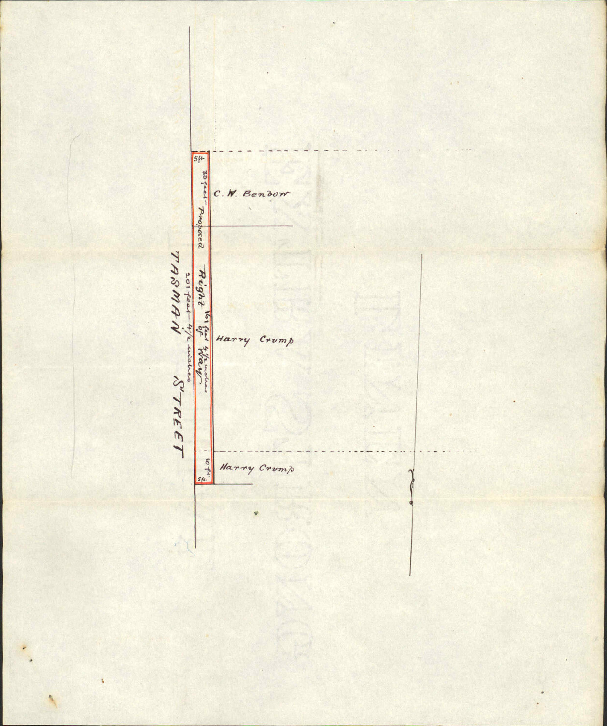 Asking consent to right of way of Tasman Street - Bell, Gully and Izard