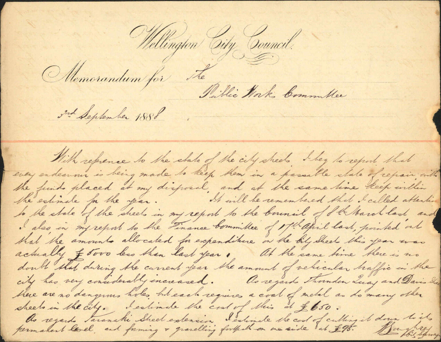 Report regarding sundry streets - City Surveyor