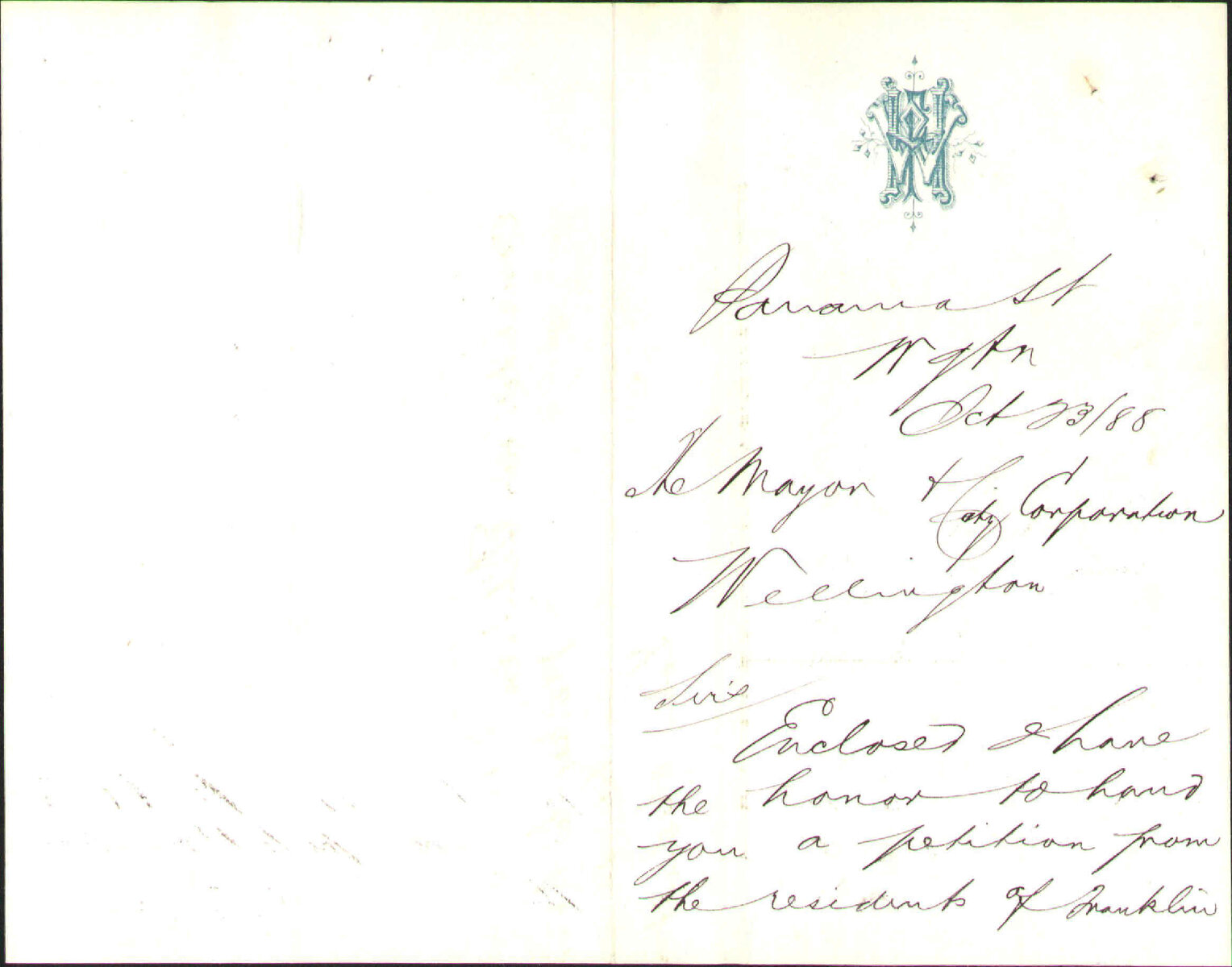 Asking for drainage in Nairn Street - F W Haybittle and others