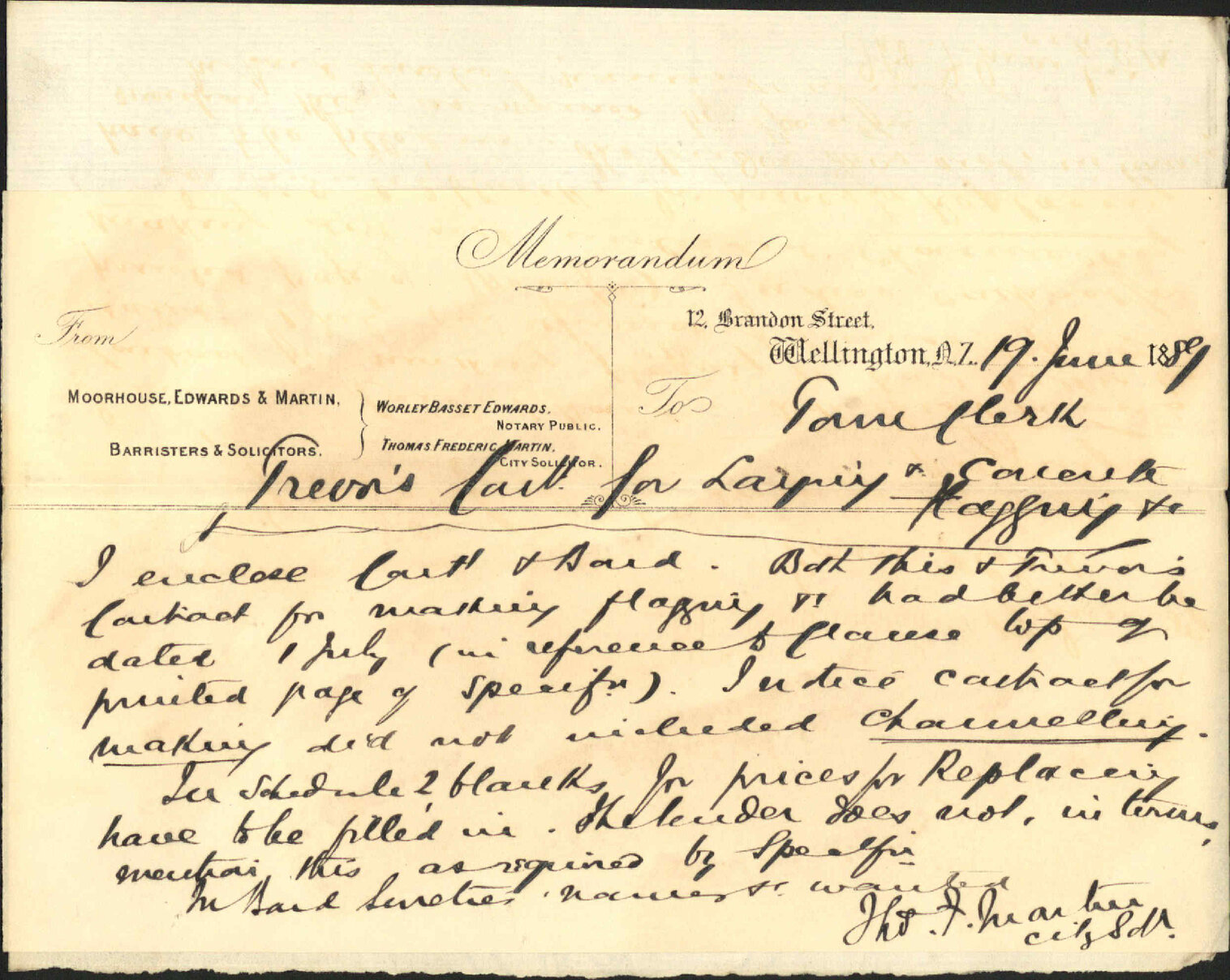 Trevors contract for laying concrete flagging etc - City Solicitor