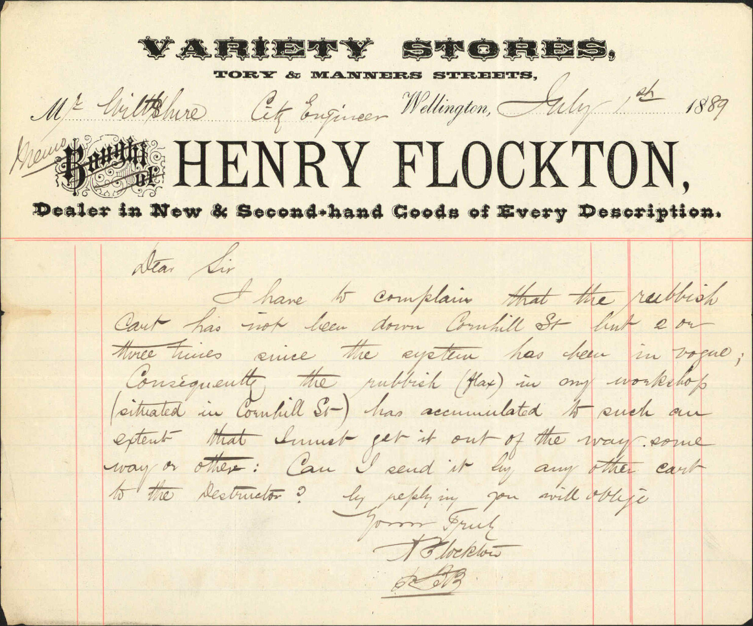 Rubbish in Cornhill Street - Henry Flockton