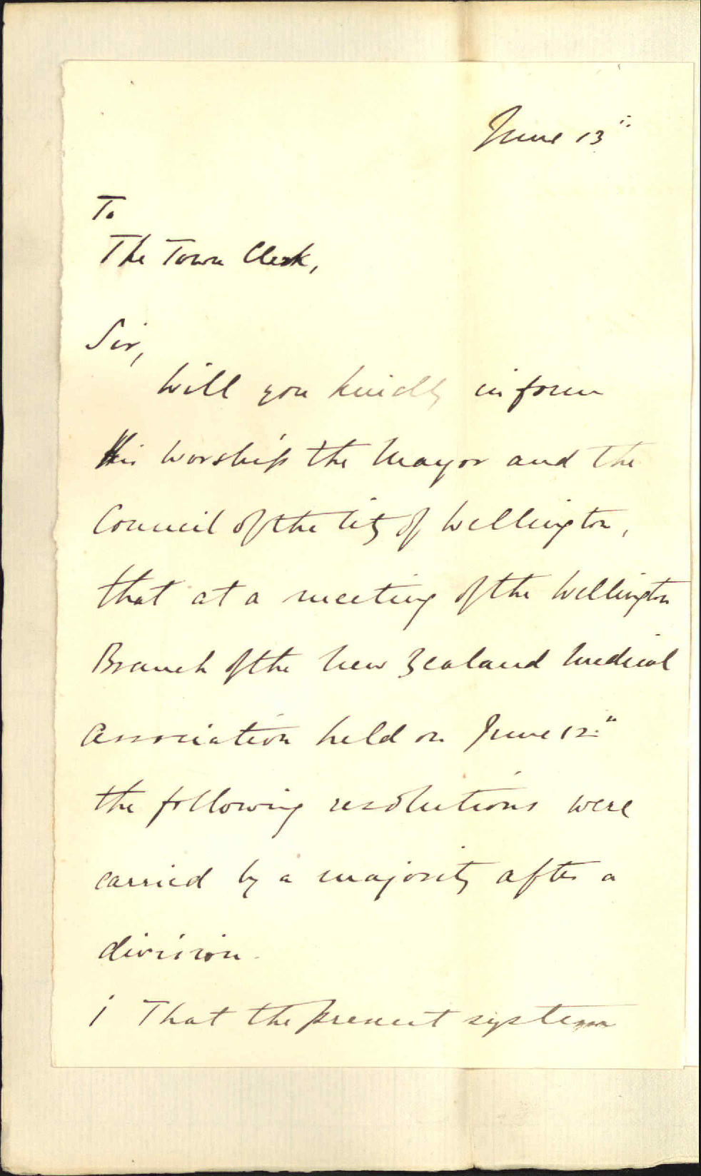 Drainage of the city - Wellington Medical Society