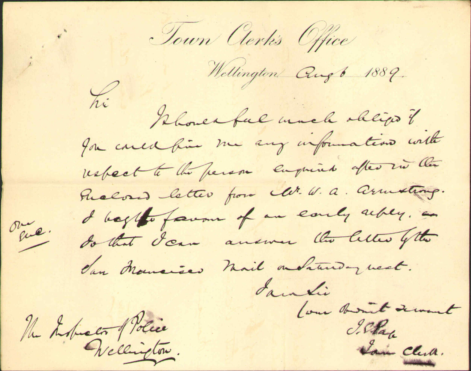 Enquiry regarding Henry Winter - W A Armstrong