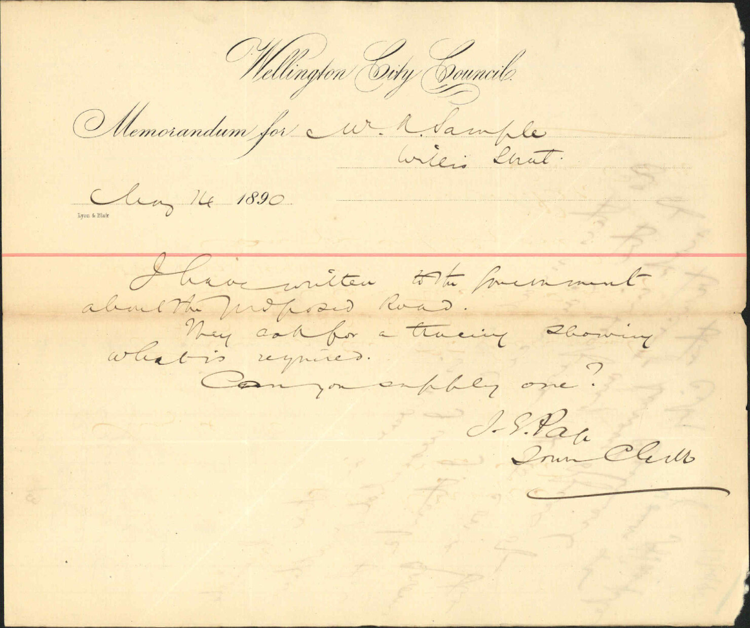 Proposed road through Mount Cook Prison reserve - A Sample