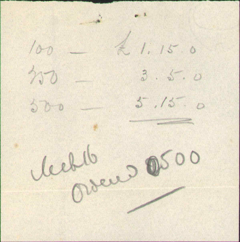 Price for printing - Bock and Company