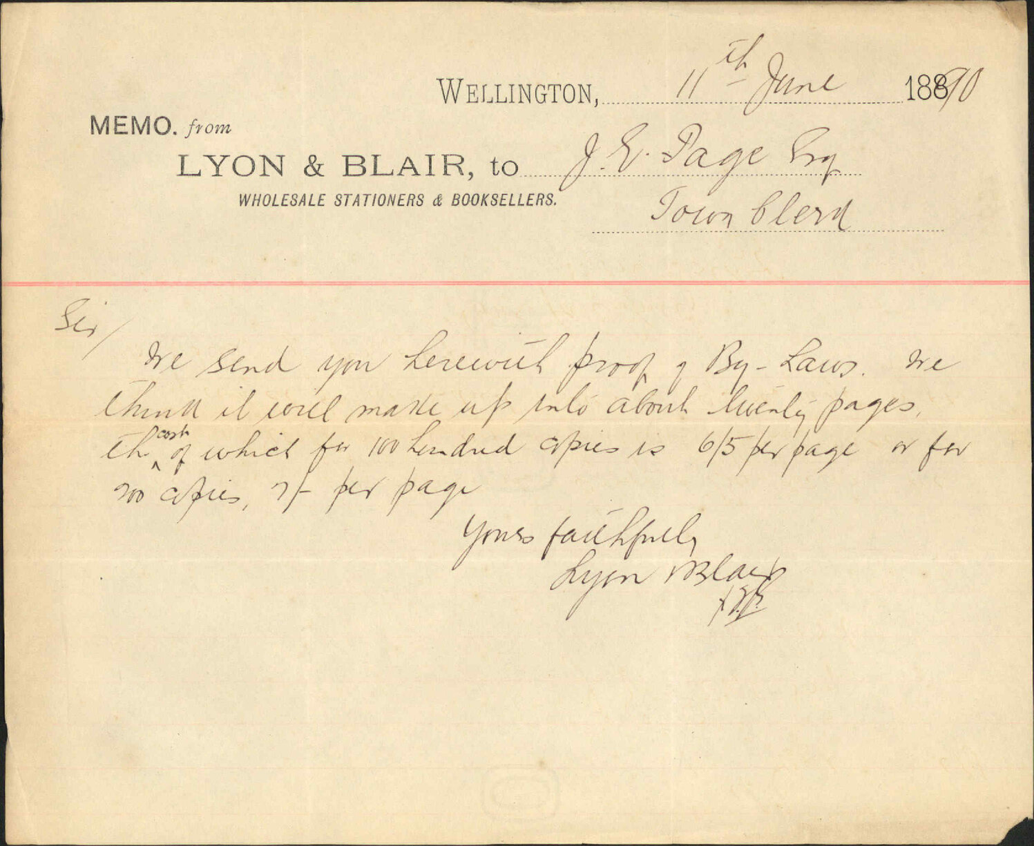 Vehicles bylaw - Lyon and Blair