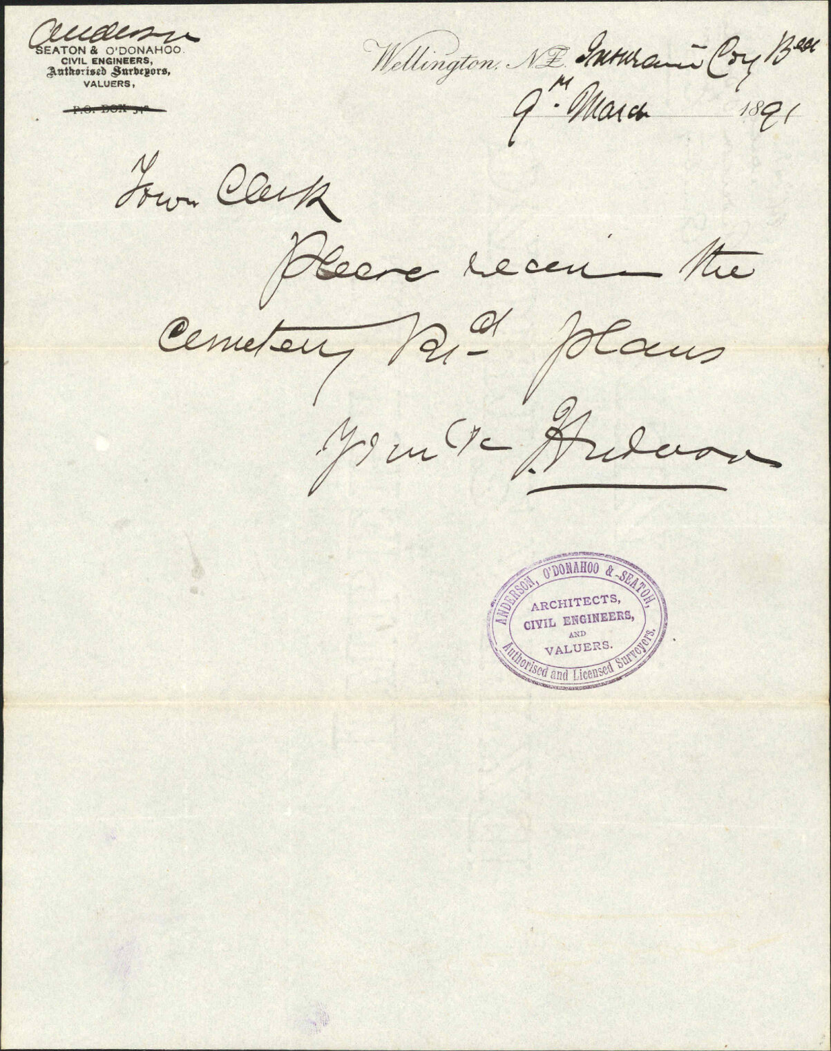 Cemetery Road - Anderson, O'Donahoo and Seaton