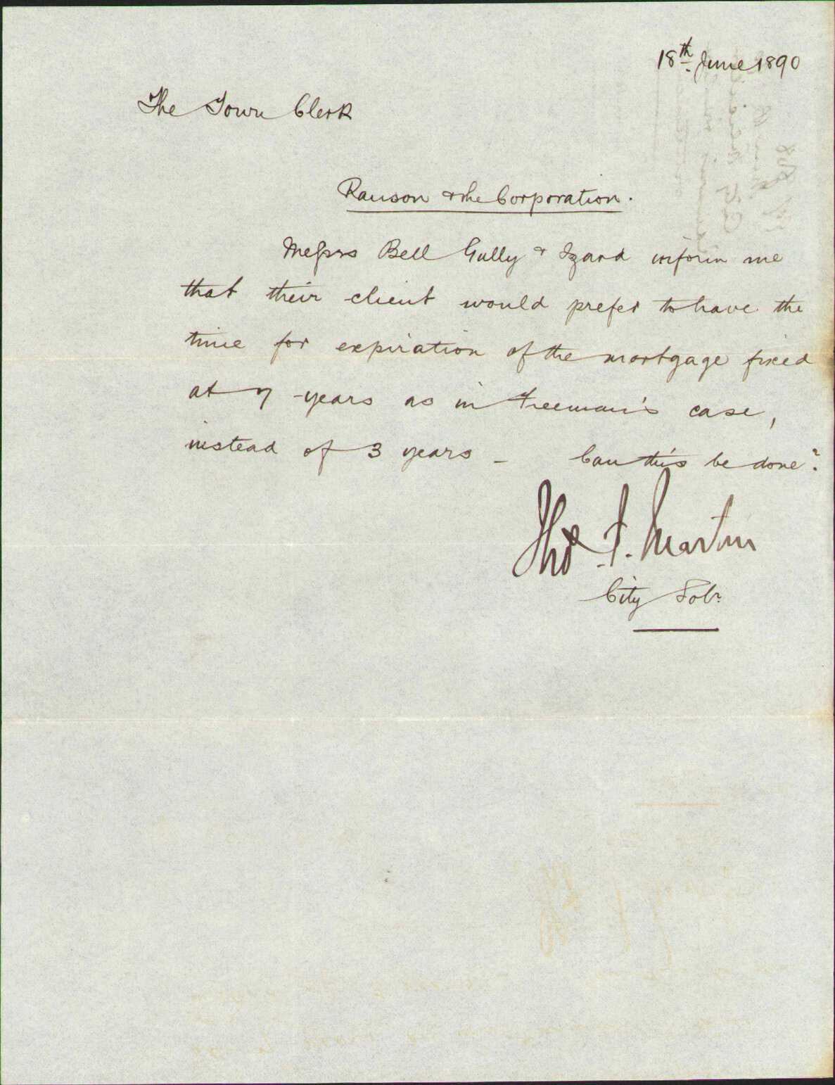 Rawson's foreshore settlement - City Solicitor