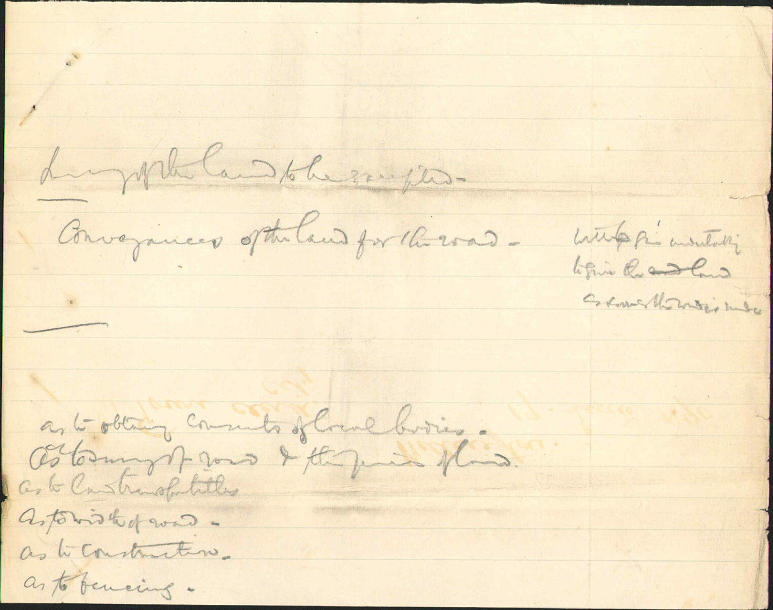 Cemetery at Karori - City Solicitor