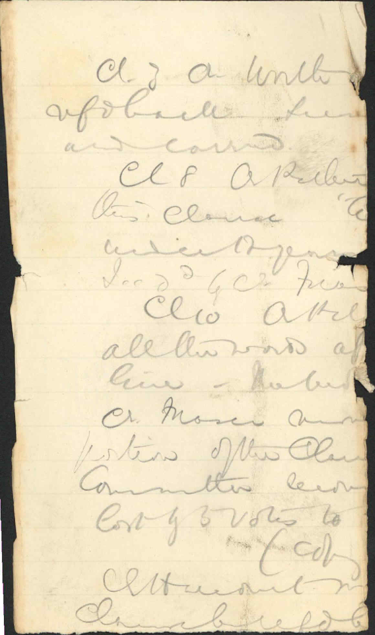 W Truskett's application regarding land - H Augarde