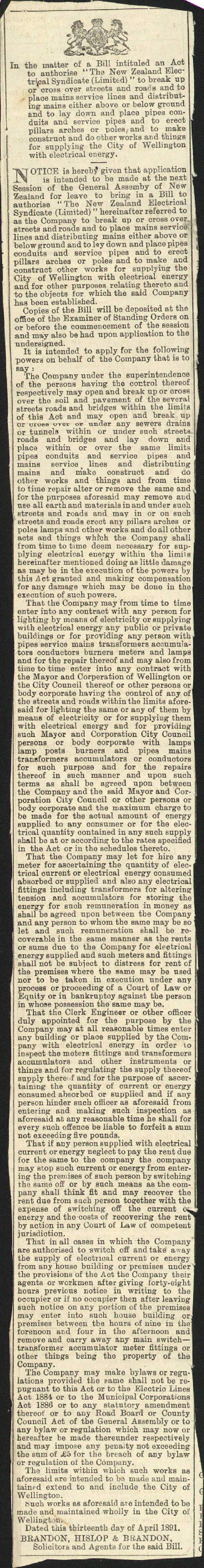 Electric lighting bill - City Solicitor