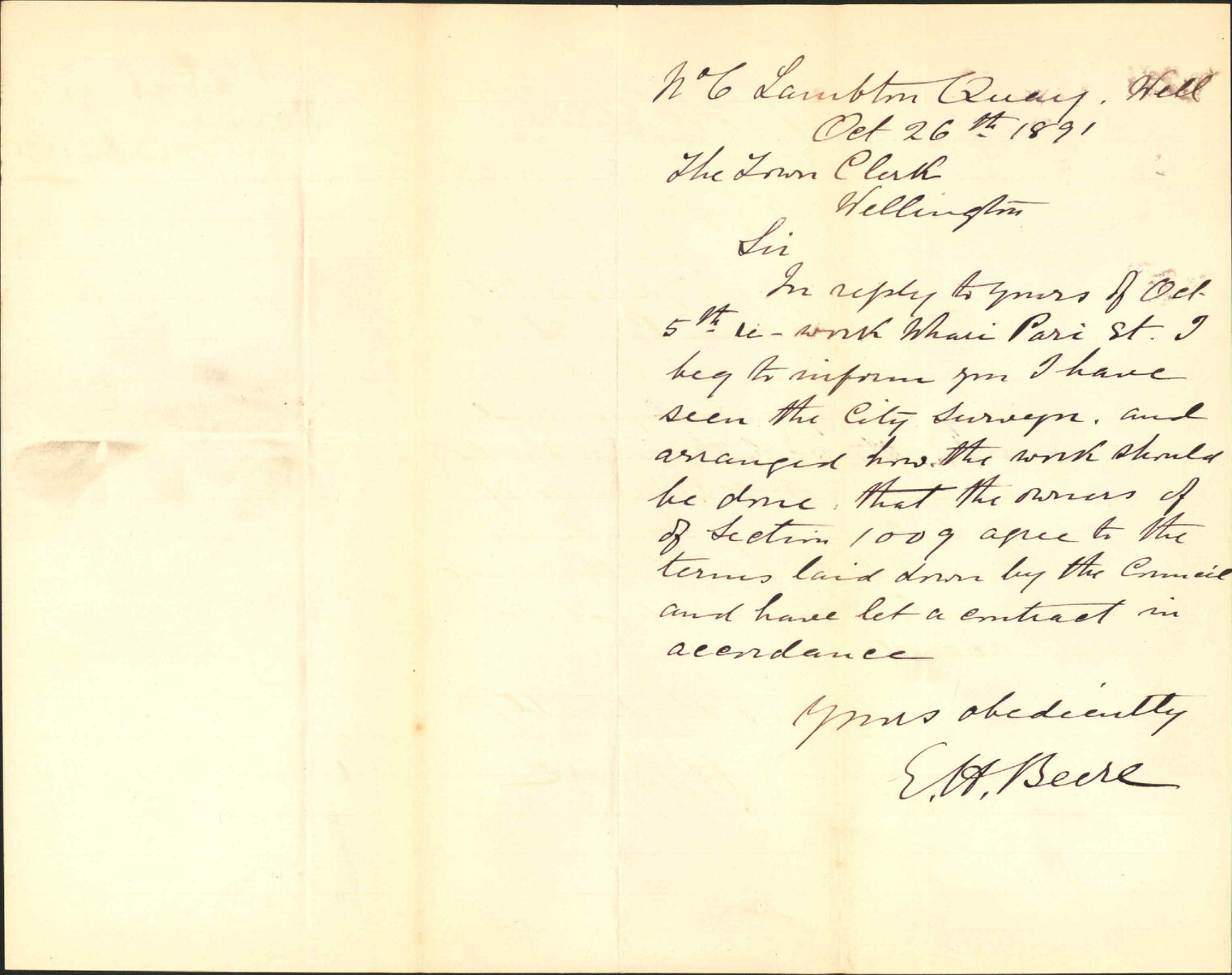 Work at Waripori Street [Te Wharepōuri Street] - E H Beere