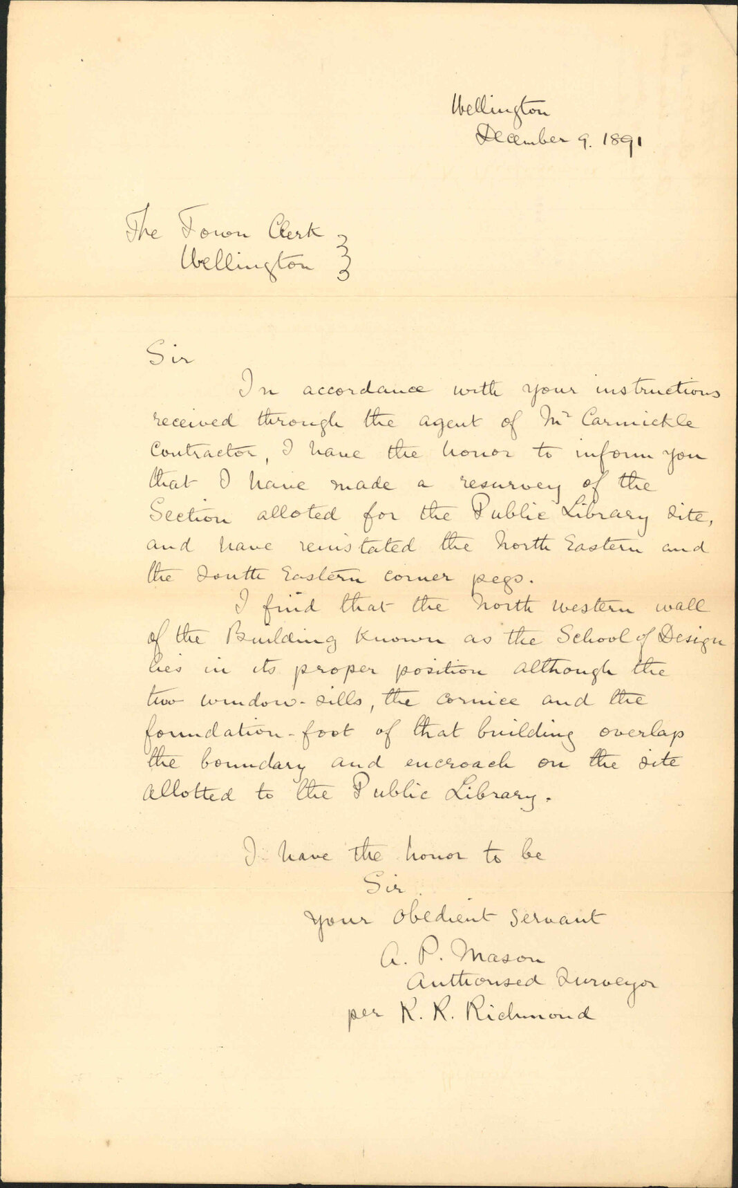 School of Design (line of building) - A P Mason
