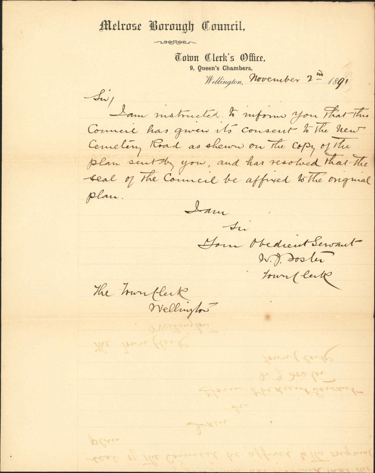 Sanction to Cemetery Road - Melrose Borough Council
