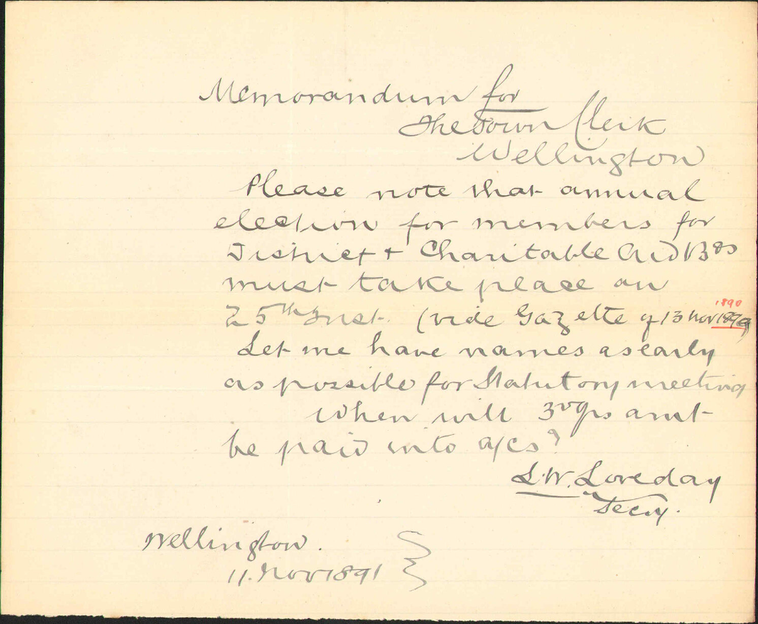 Election of members - Charitable Aid Board
