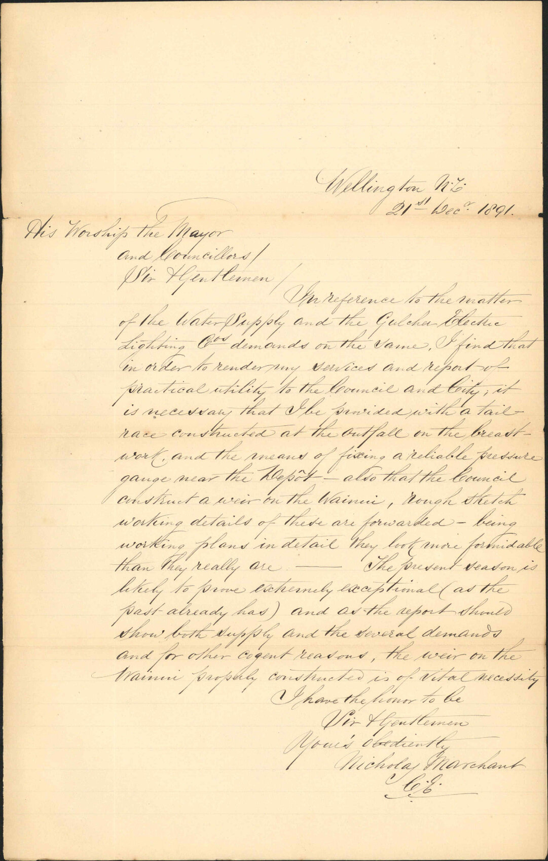 Gulcher Company's water supply - Nicholas Marchant