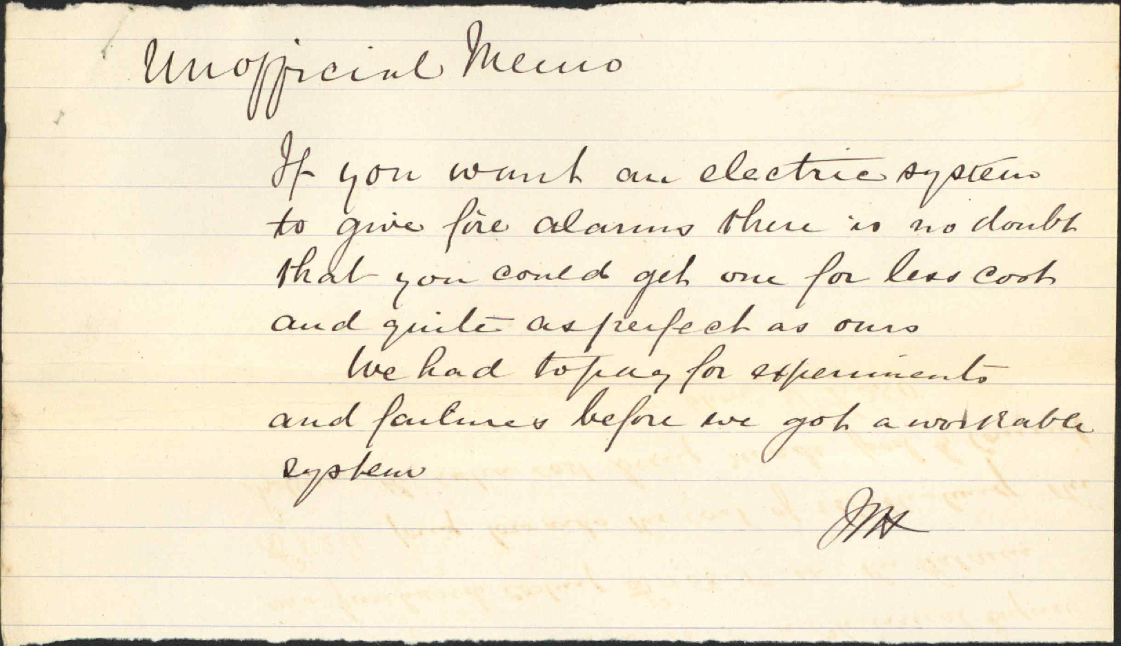 Electric fire signals - Town Clerk Christchurch