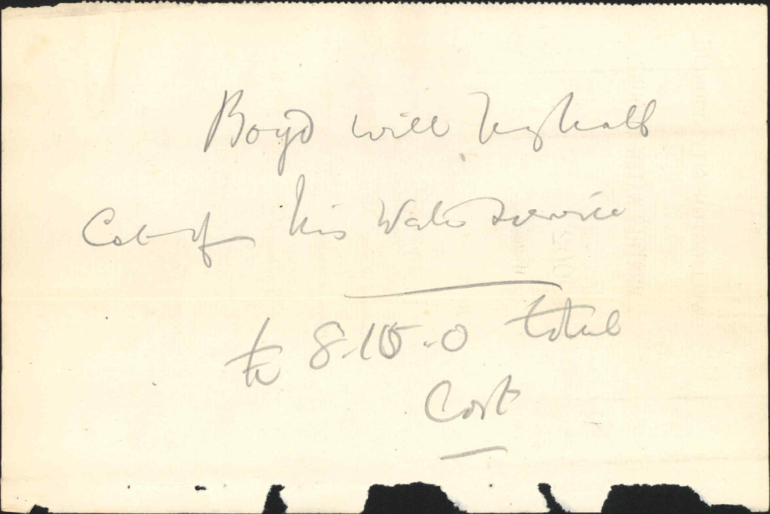 His water account - M Boyd