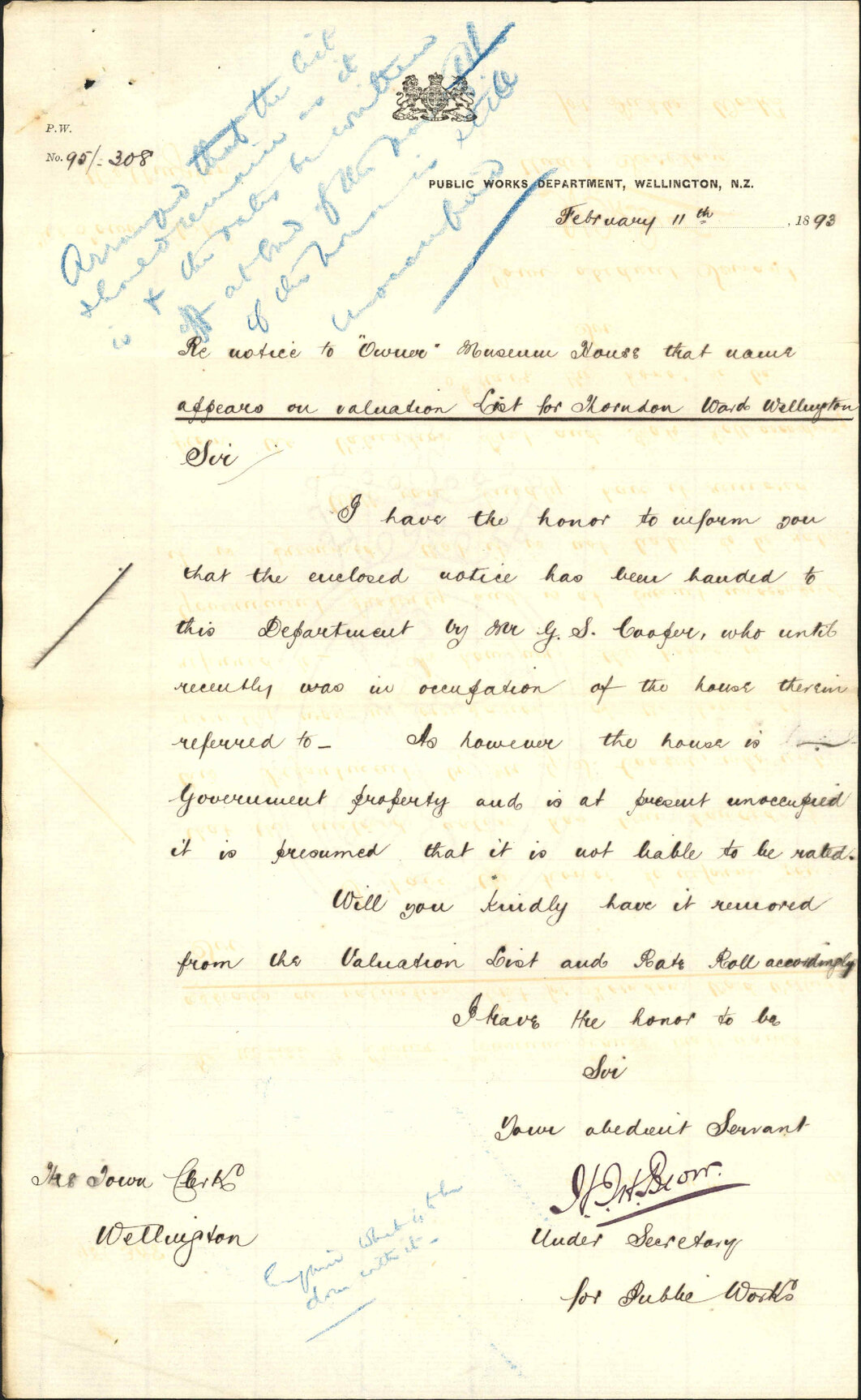 Government property in Museum Street - Public Works Department