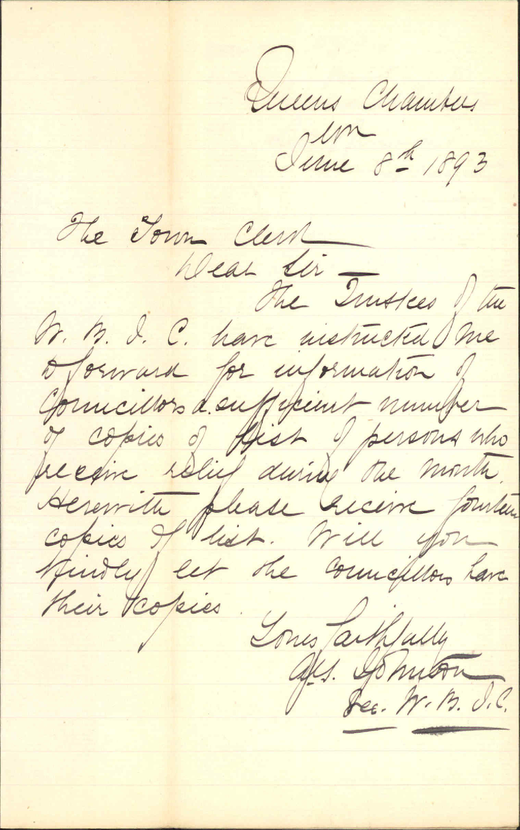 List of persons receiving assistance - Benevolent Institute
