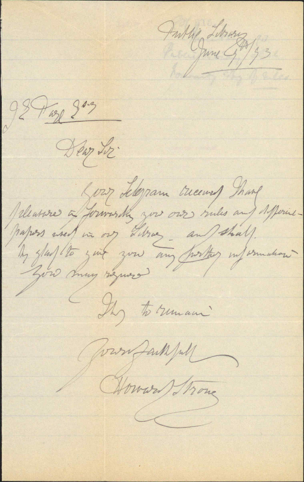 Forwarding copy of rules - Public Library, Christchurch