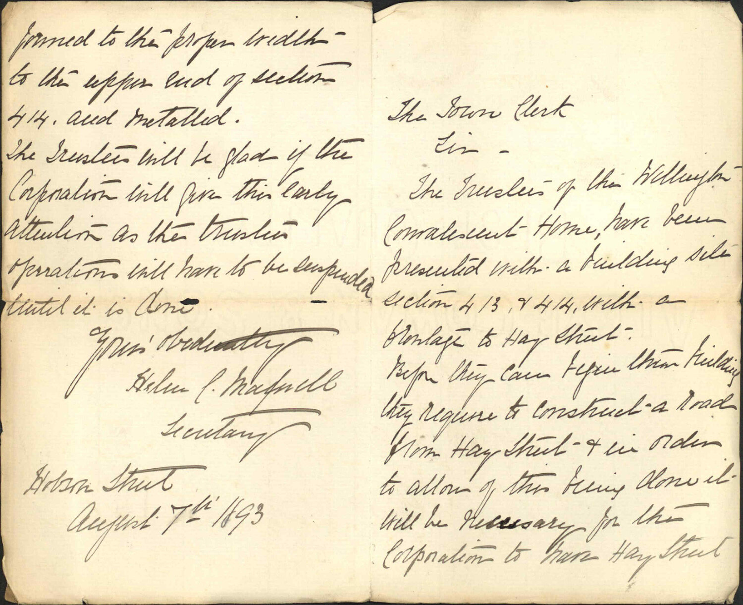 Hay Street - Wellington Convalescent Home