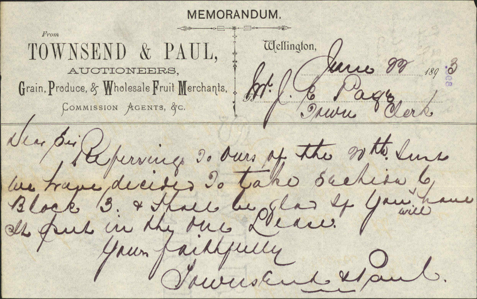 Lease of reclaimed land - Townsend &amp; Paul