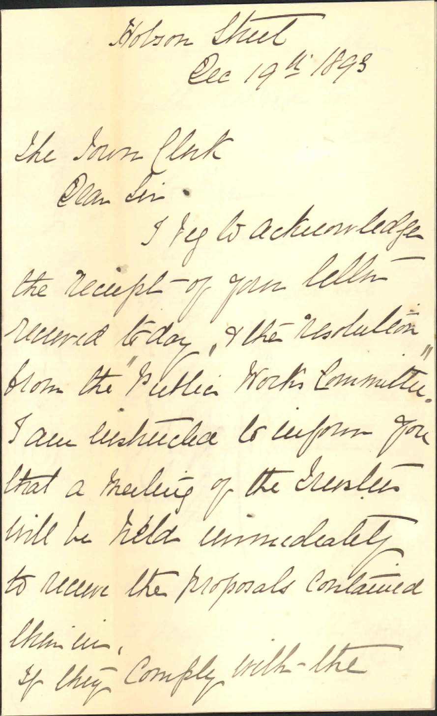Road to Convalescent Home - Mrs. Maxwell