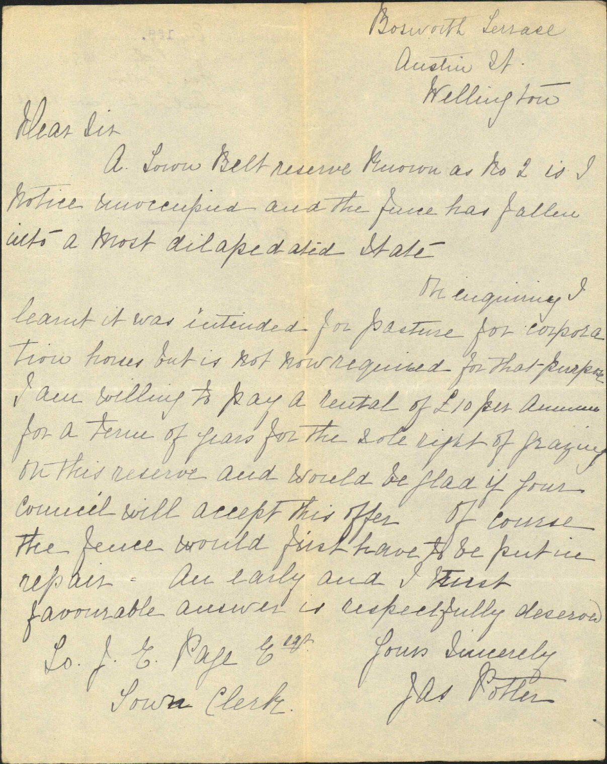 Section 2, Town Belt - James Potter
