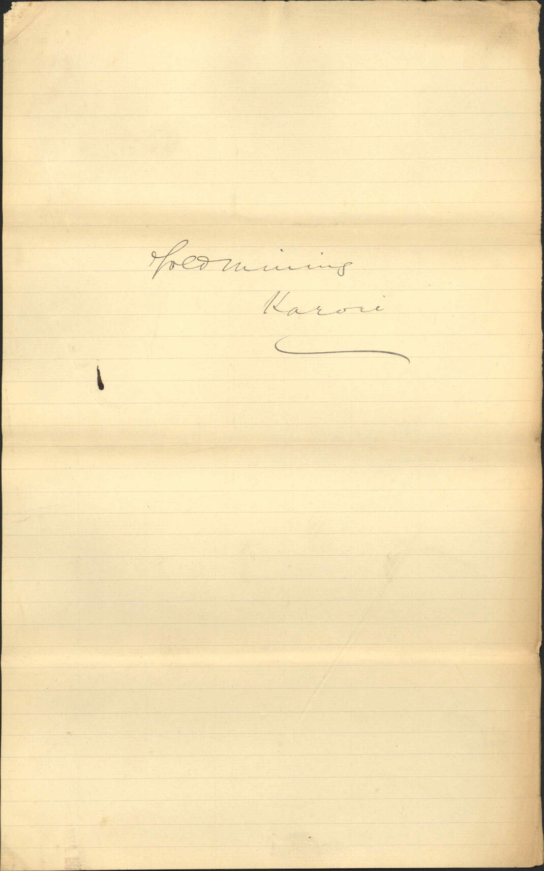 Gold mining - H F Logan and J E Wearne