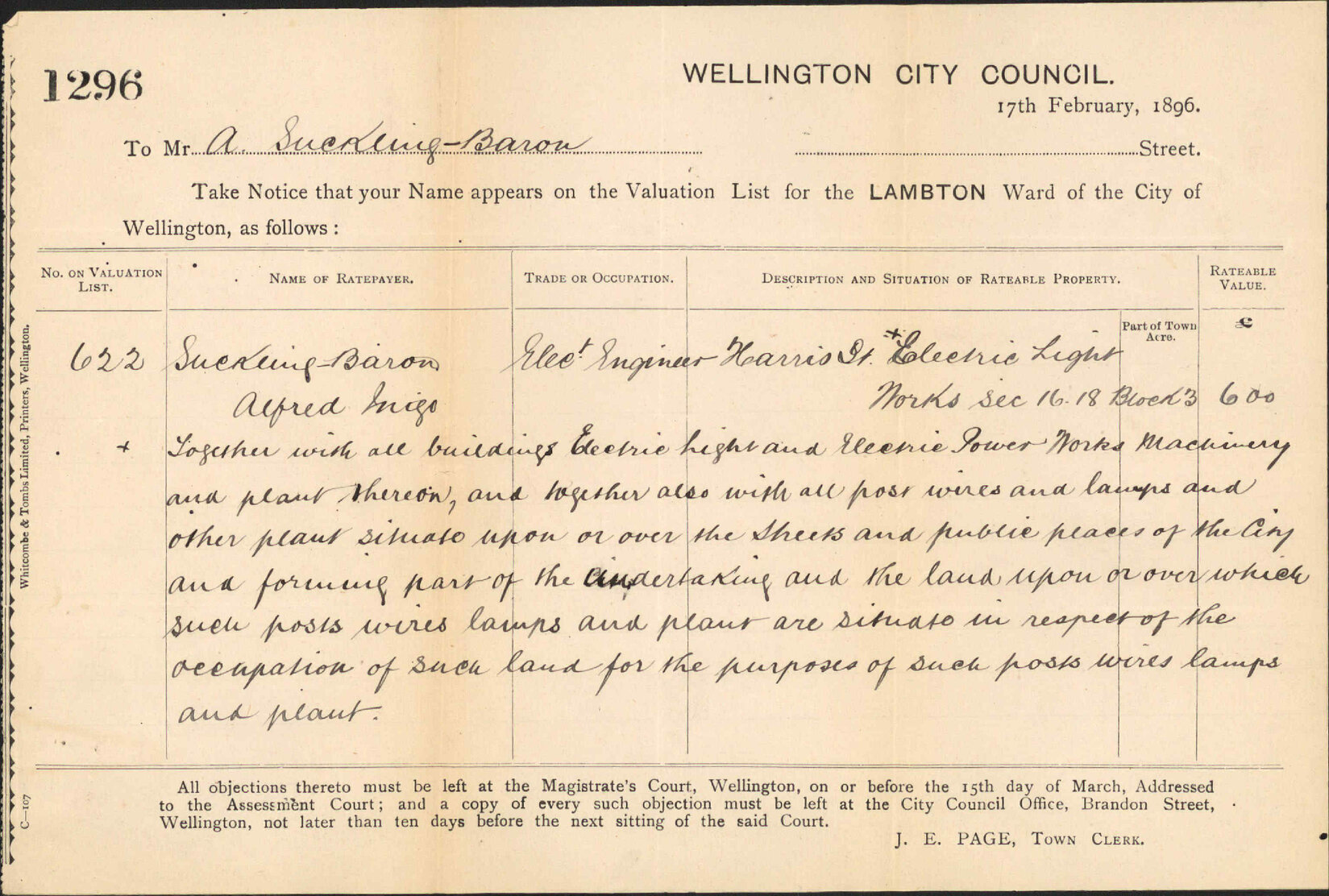 Their valuation - New Zealand Electrical Syndicate