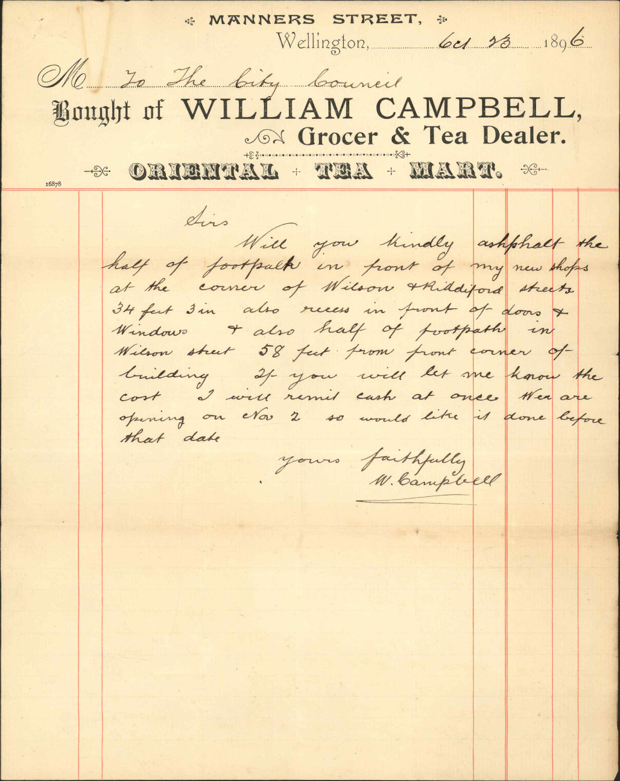 Application for asphalt pavement - W Campbell