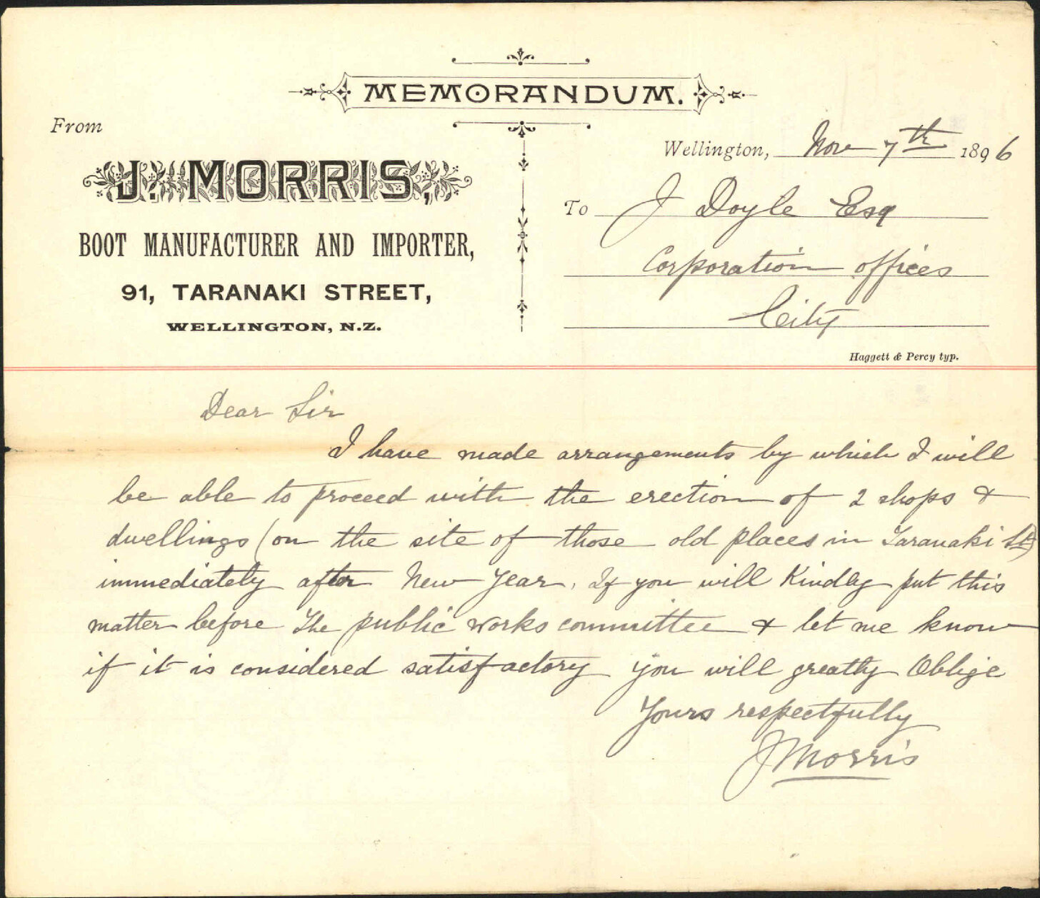 Condemned buildings in Taranaki Street - J Morris